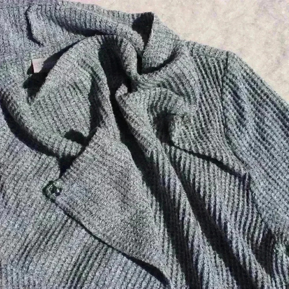 CHICO'S ZENERGY 2 Piece Set Waffle Knit Tank Top Cardigan Sweater Women Small - Picture 11 of 12